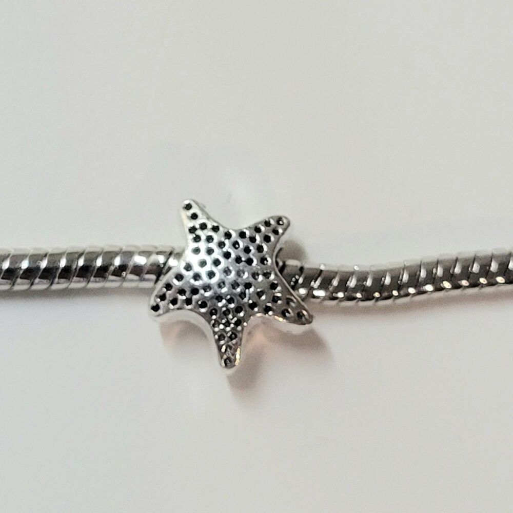 BOGO Free New - For Pandora Charm Bracelet Antique Silver Color Starfish Charm